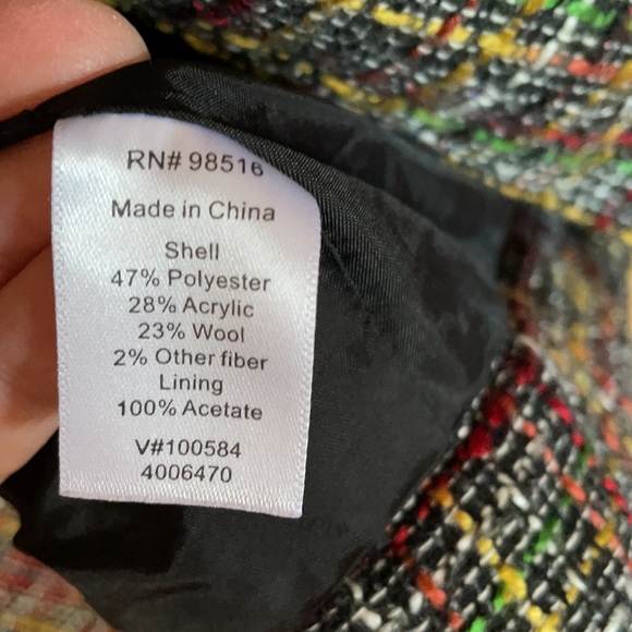 Coldwater Creek shaped ladies multi color dress jacket - Picture 11 of 11